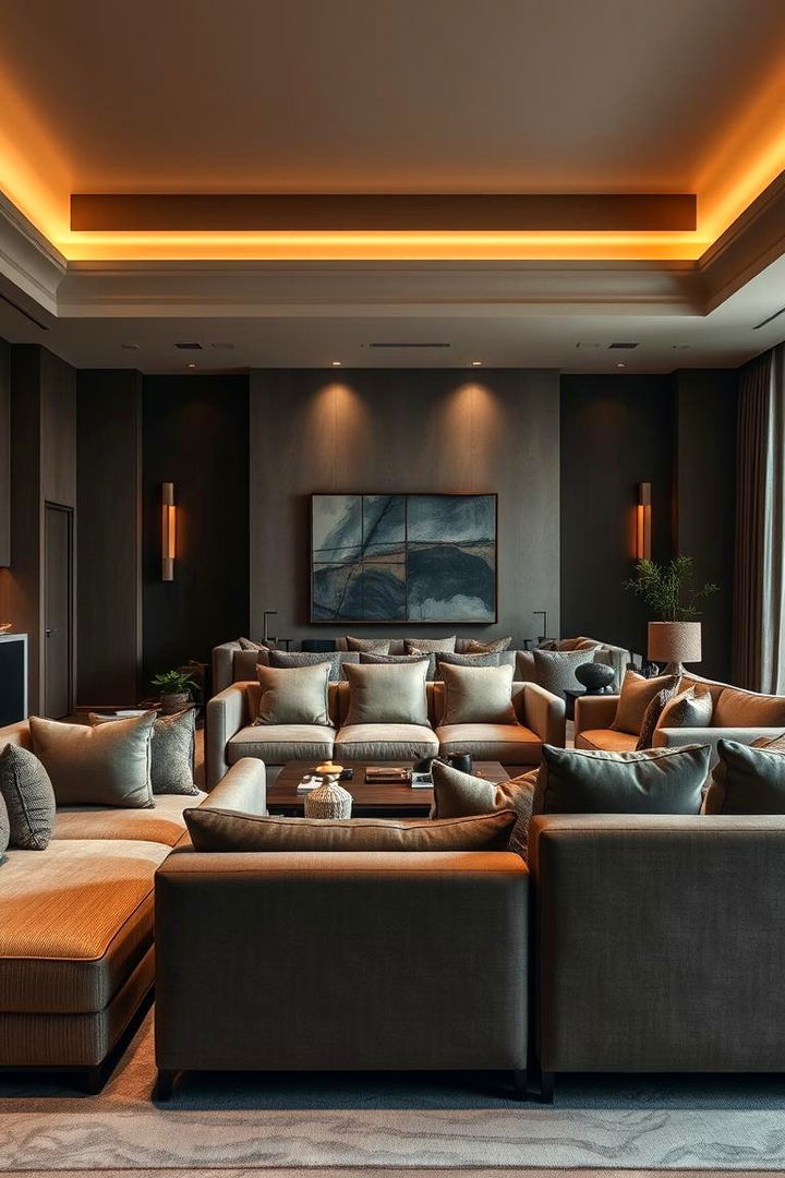 Luxe Layers and Silhouettes - 22 Mismatched Sofas in Living Room Ideas