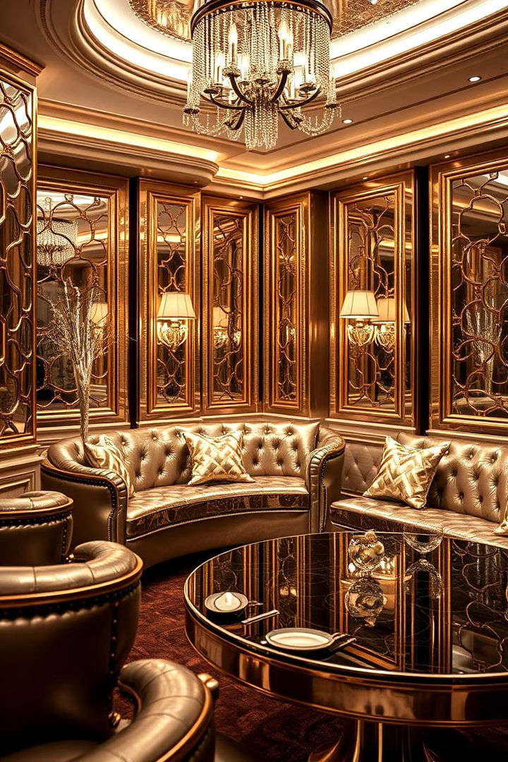 Luxe Metallic Accents - 22 Feature Wall Ideas