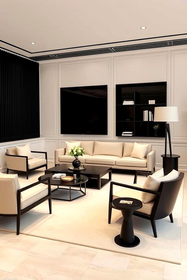 Luxe Minimalism with Clean Lines - 22 Black and Beige Bedroom Design Ideas