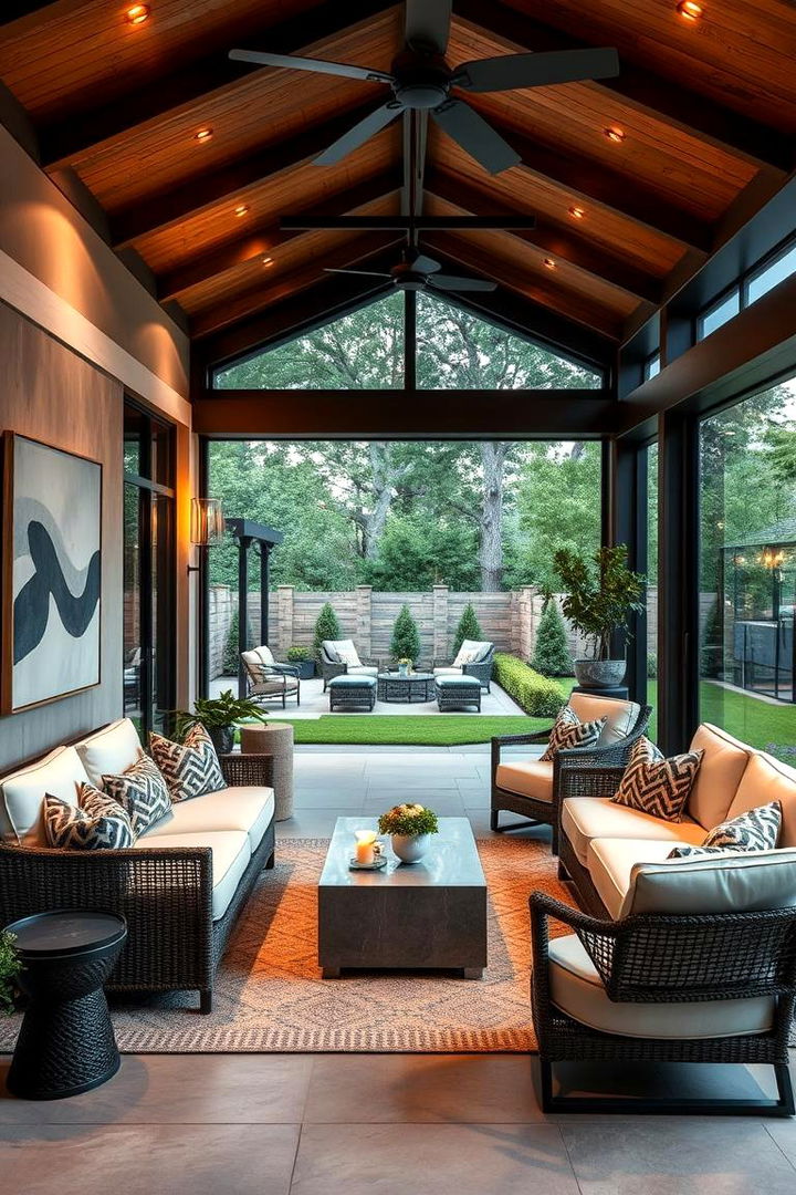Luxe Outdoor Lounge - 22 Screened-in Porch Ideas