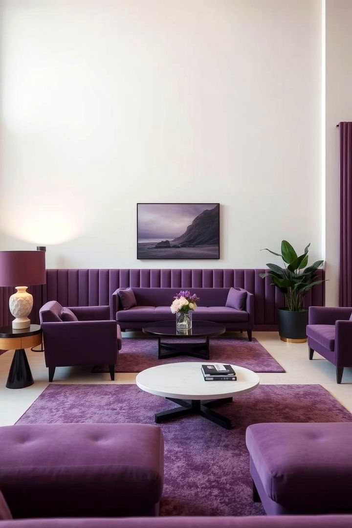 Luxe Purple Minimalism - 22 Purple Wedding Theme Ideas