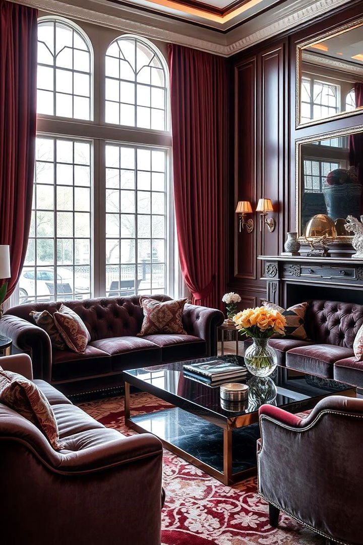 Luxe Silver and Velvet Fusion - 22 Silver Living Room Ideas