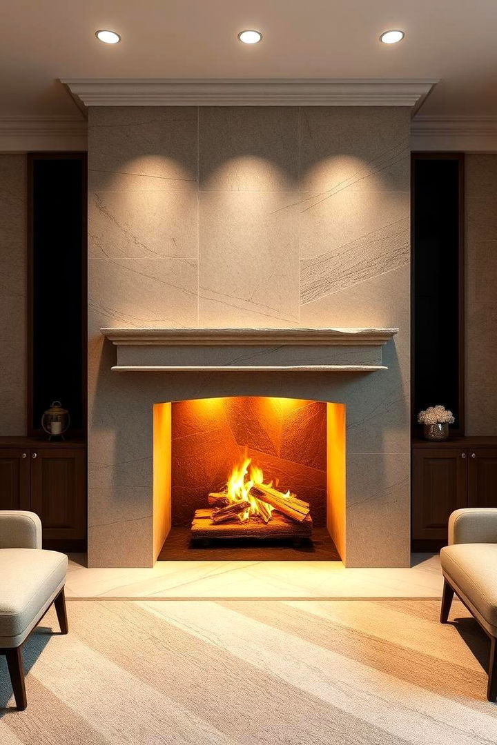 Luxe Stone Fireplace Retreat - 22 Floor to Ceiling Stone Fireplace Ideas