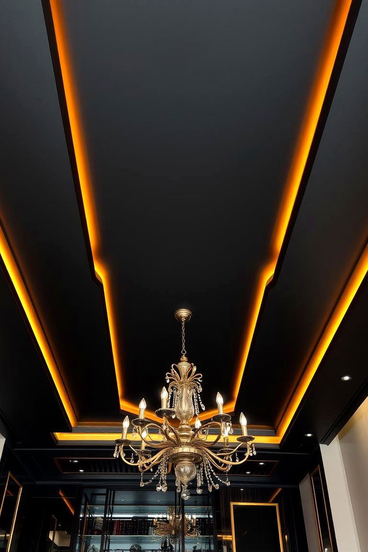 Luxe Touch - 22 Black Ceiling Design Ideas