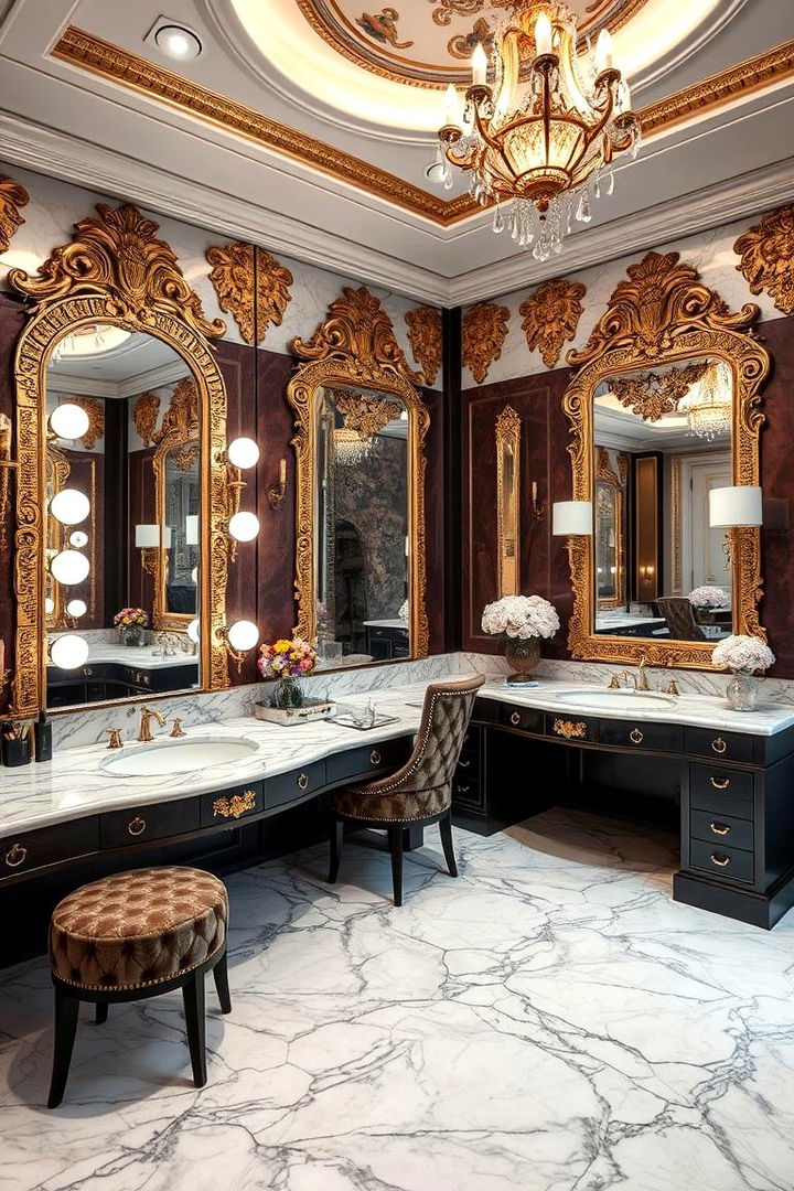 Luxe and Opulent Design - 22 Makeup Room Ideas