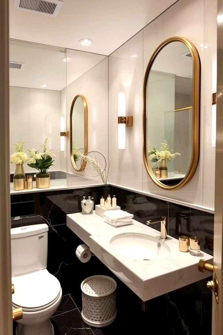 Luxurious Accents on a Budget - 22 Office Bathroom Ideas