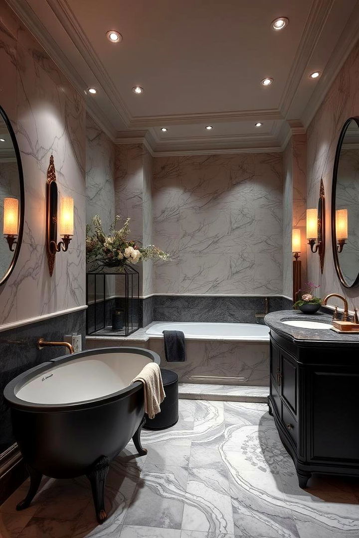 Luxurious Ambiance - 22 Bathroom With Black Fixtures