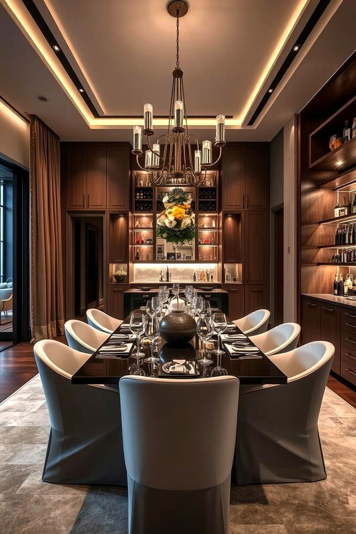 Luxurious Bar and Wine Displays - 22 Luxury Dining Room Ideas