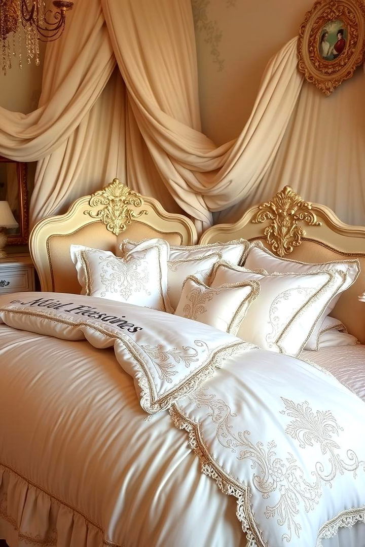 Luxurious Bedding Selections - 22 French Bedroom Decor Ideas