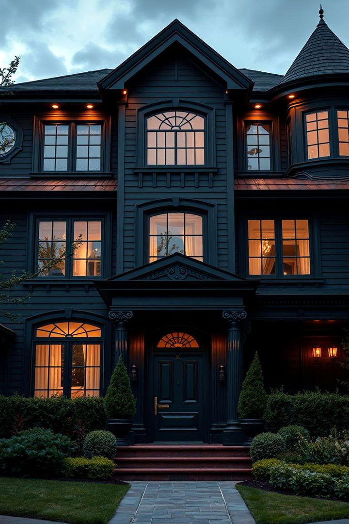 Luxurious Black Siding Statement - 22 black siding house ideas