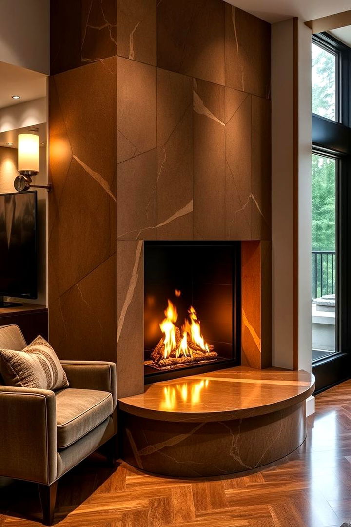 Luxurious Comfort Corner Gas Fireplace - 22 Corner Gas Fireplace Ideas