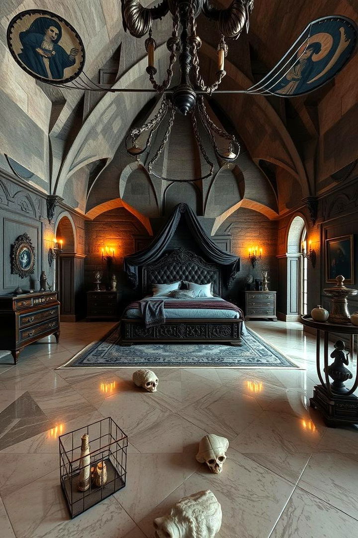 Luxurious Crypt Surroundings - 22 Vampire Bedroom Ideas