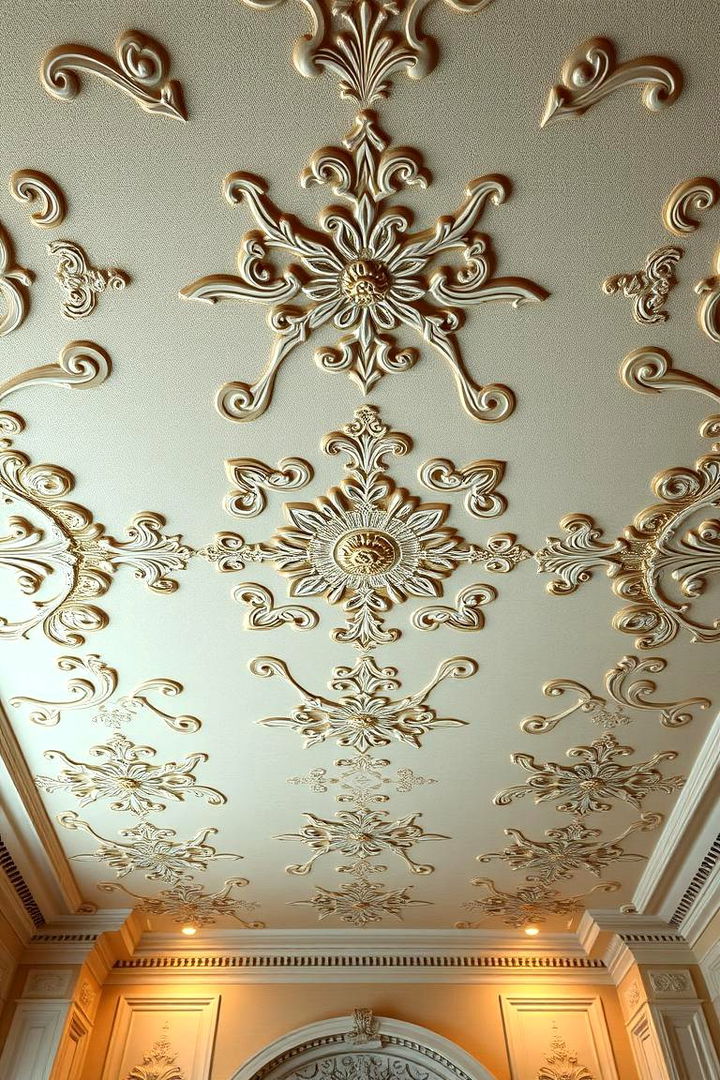 Luxurious Damask Designs - 22 Ceiling Wallpaper Ideas