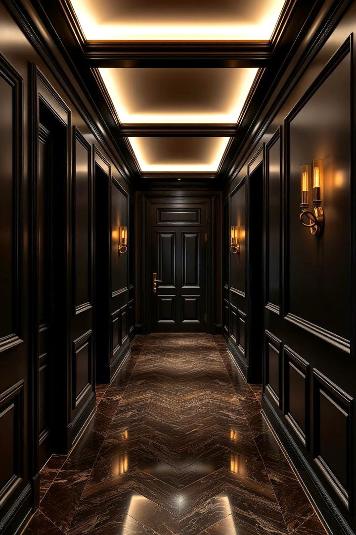 Luxurious Dark Finishes - 22 Dark Hallway Ideas