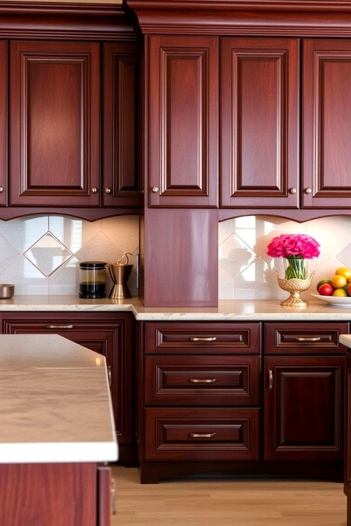 Luxurious Finish and Deep Color Appeal - 22 Natural Cherry Kitchen Cabinets