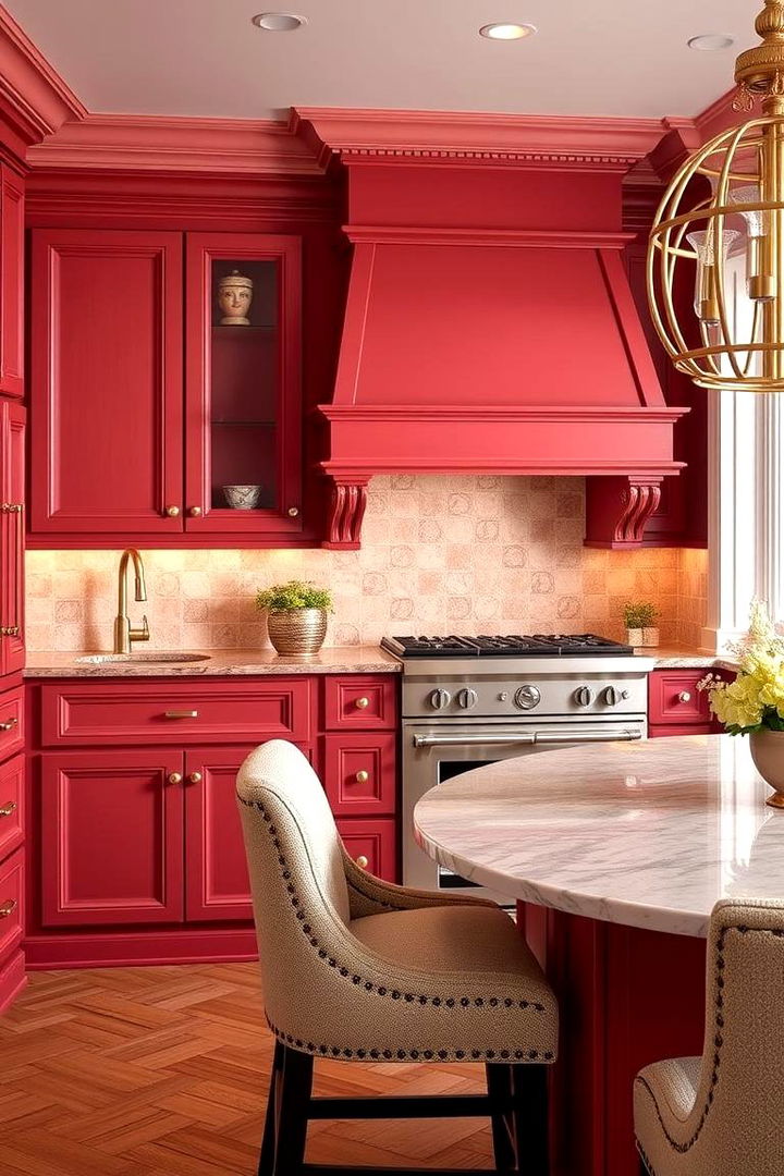 Luxurious Finishing Touches - 22 Red Kitchens