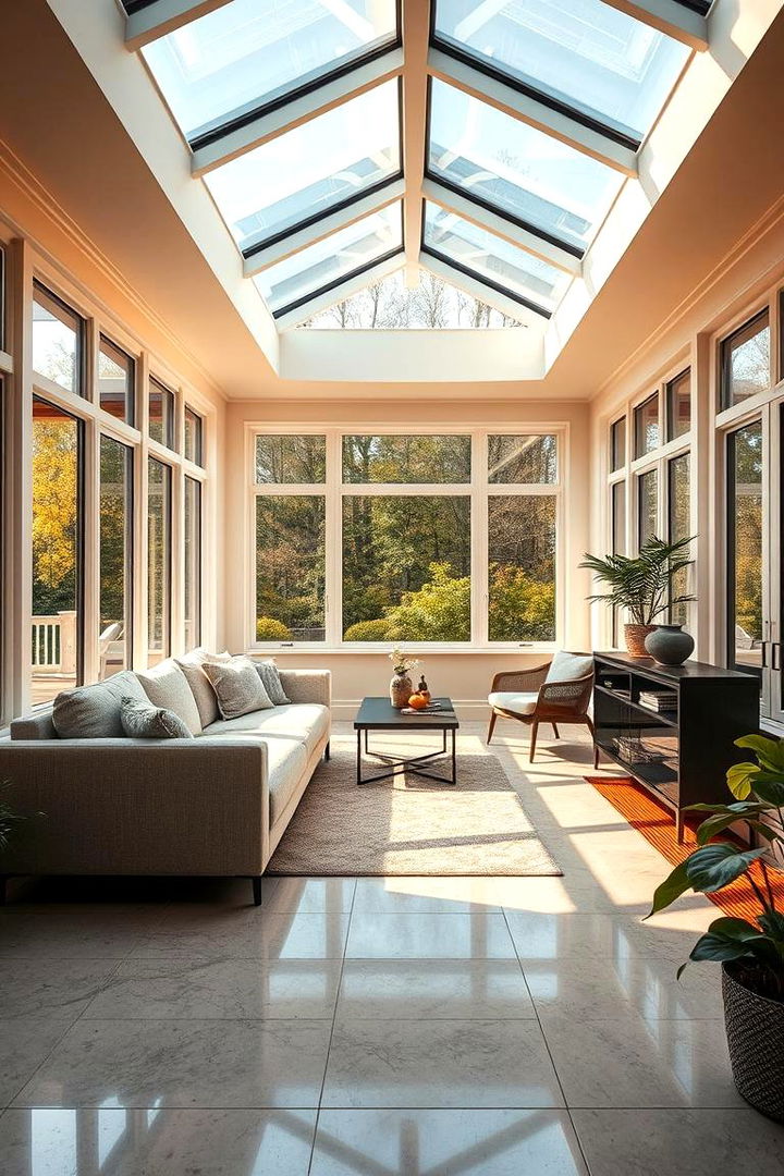 Luxurious Heated Tile Comfort - 22 Sunroom Tile Floor Ideas