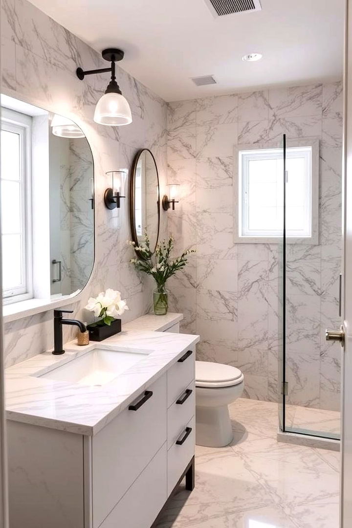 Luxurious Materials on a Budget - 22 Small Ensuite Design Ideas