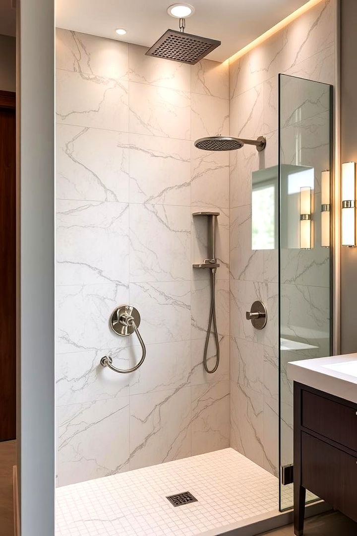 Luxurious Modern Retreat - 22 Half-wall Shower Ideas