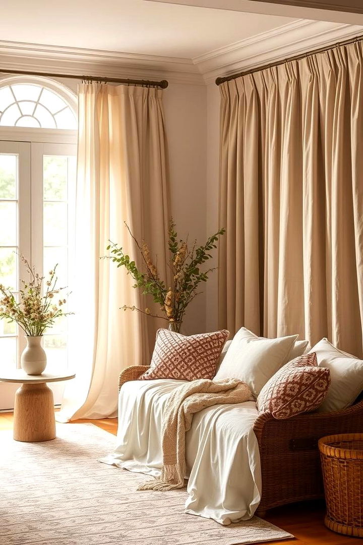 Luxurious Natural Textiles - 22 Spa Decor Ideas