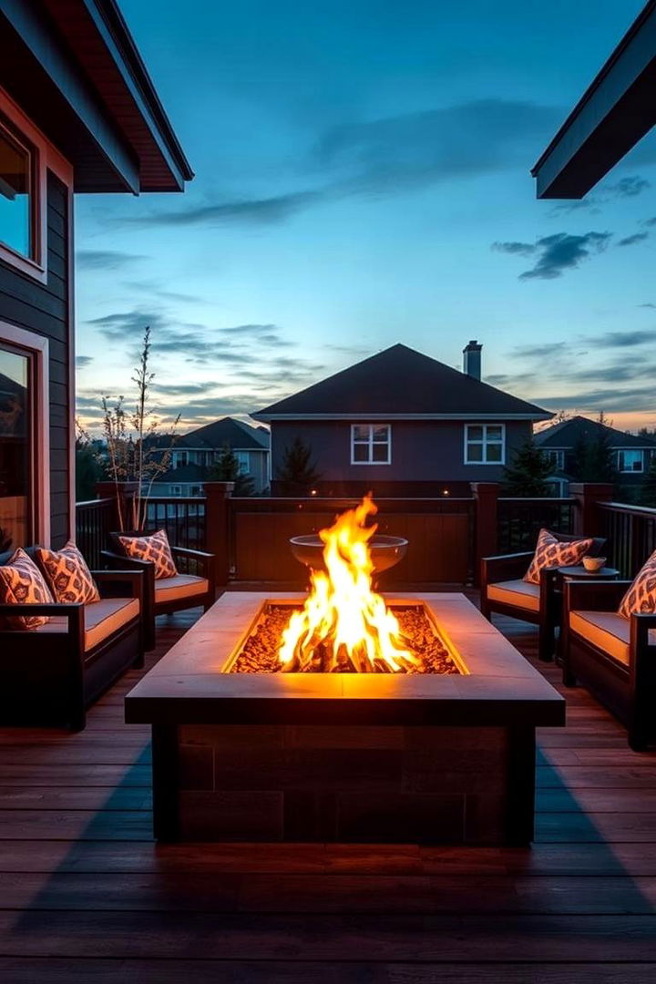 Luxurious Outdoor Fire Pit Tables - 22 Deck Furniture Ideas