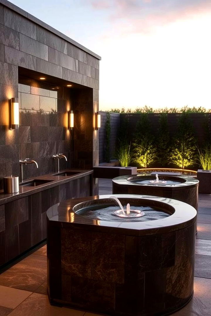 Luxurious Outdoor Spa Laundry Experience - 22 Outdoor Laundry Area Design Ideas