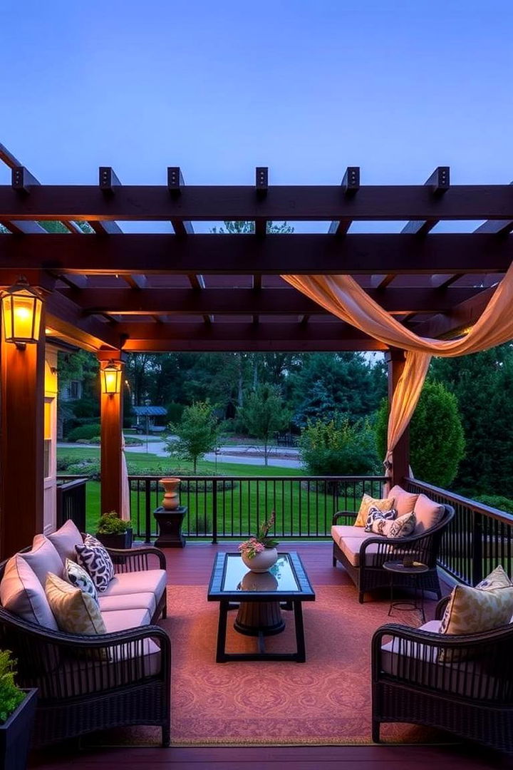 Luxurious Pergola Deck - 22 Backyard Deck Ideas