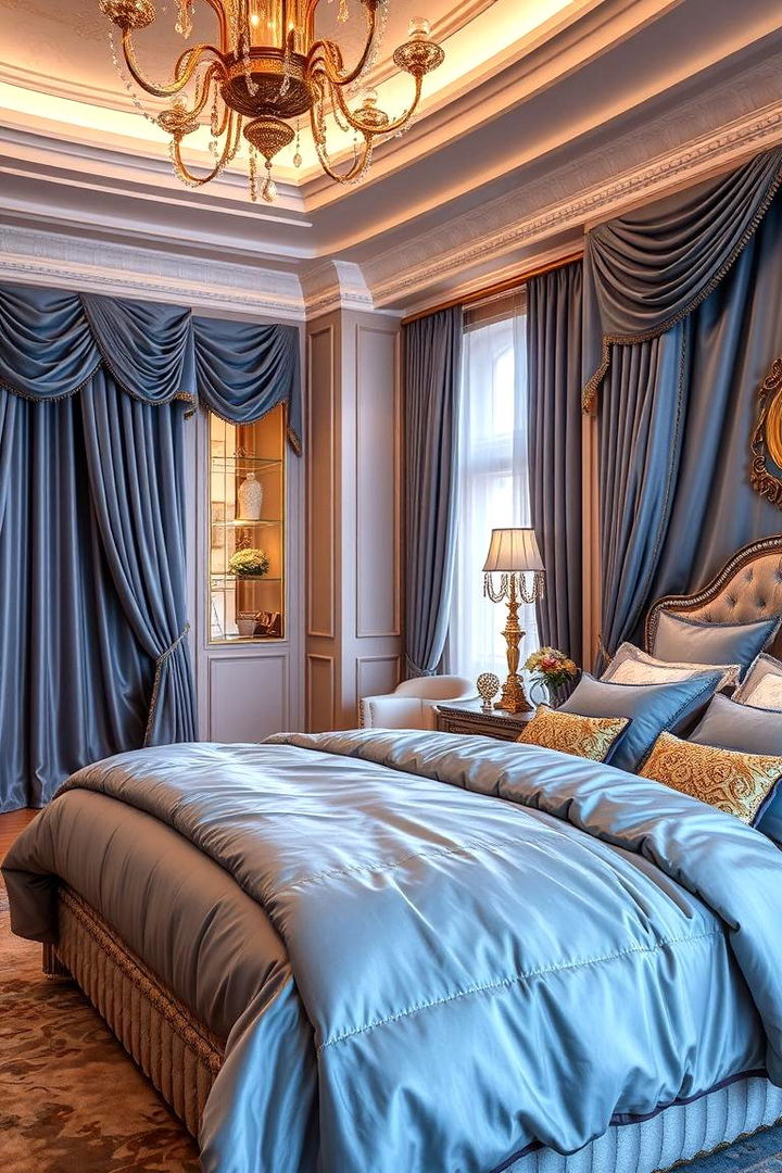 Luxurious Periwinkle Elegance - 22 Periwinkle Bedroom Ideas