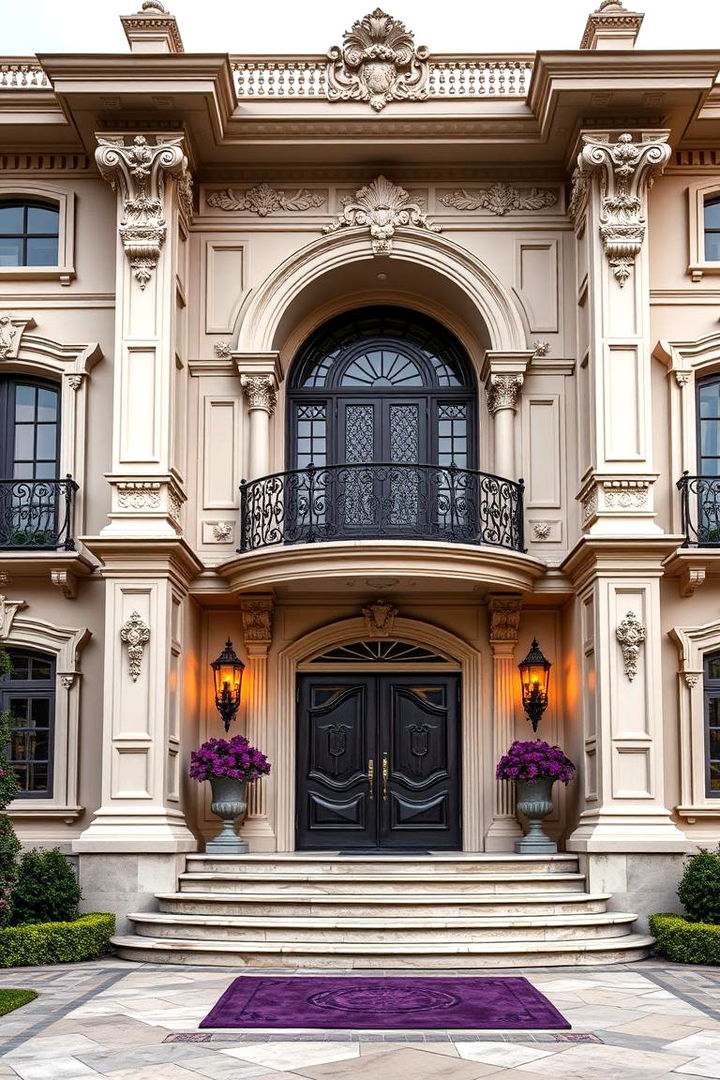 Luxurious Purple Mansion Styles - 22 Purple House Exterior Ideas