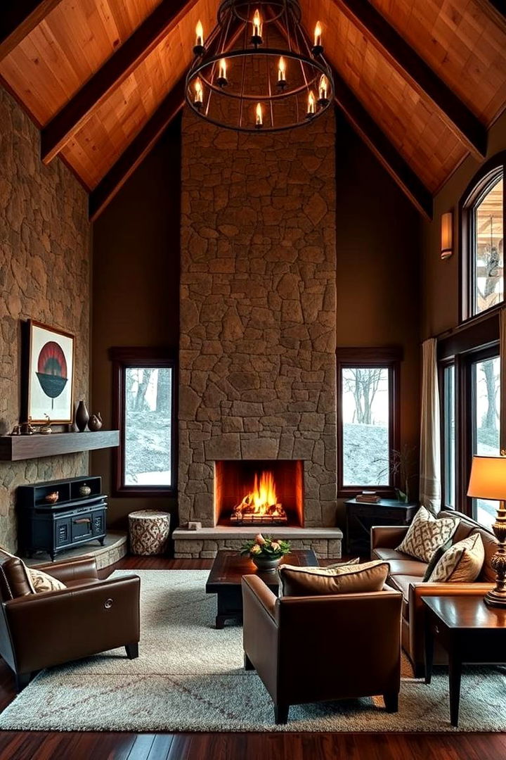 Luxurious Retreat with Comforting Fires - 22 Rooms With Fireplaces With Vaulted Ceilings Features