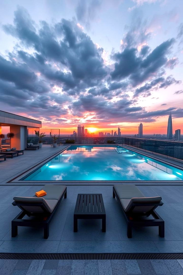 Luxurious Rooftop Pool Paradise - 22 Residential Rooftop Design Ideas
