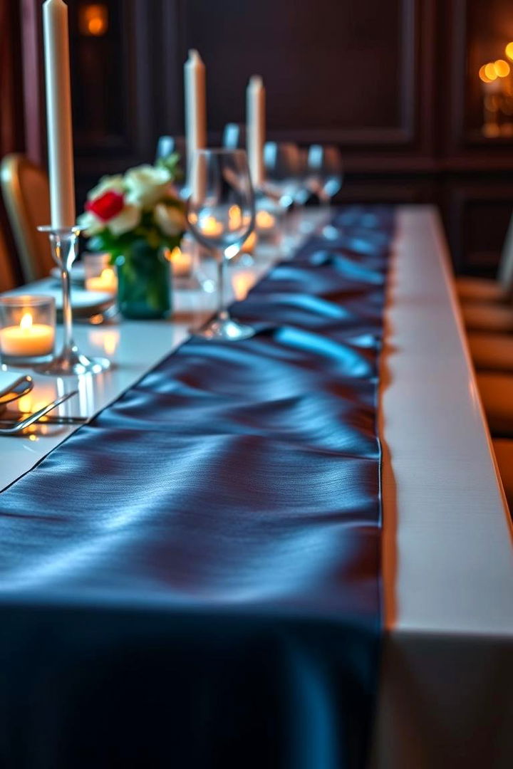 Luxurious Satin Table Runners - 22 Table Runner Ideas