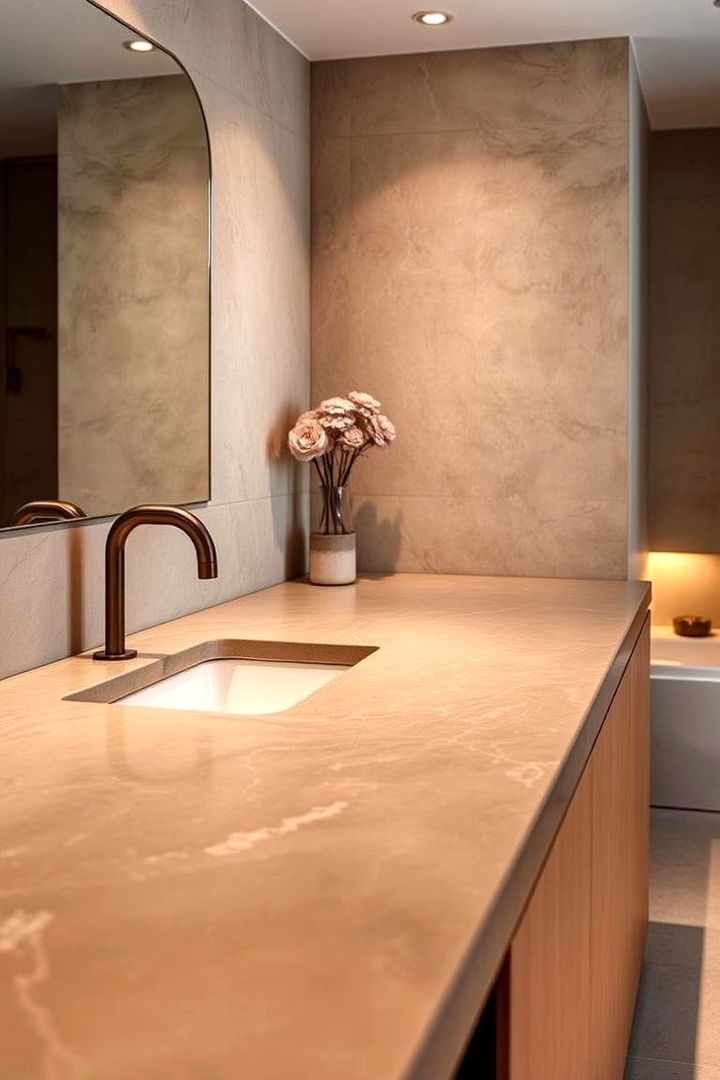 Luxurious Soapstone Surfaces - 22 Bathroom Countertop Ideas