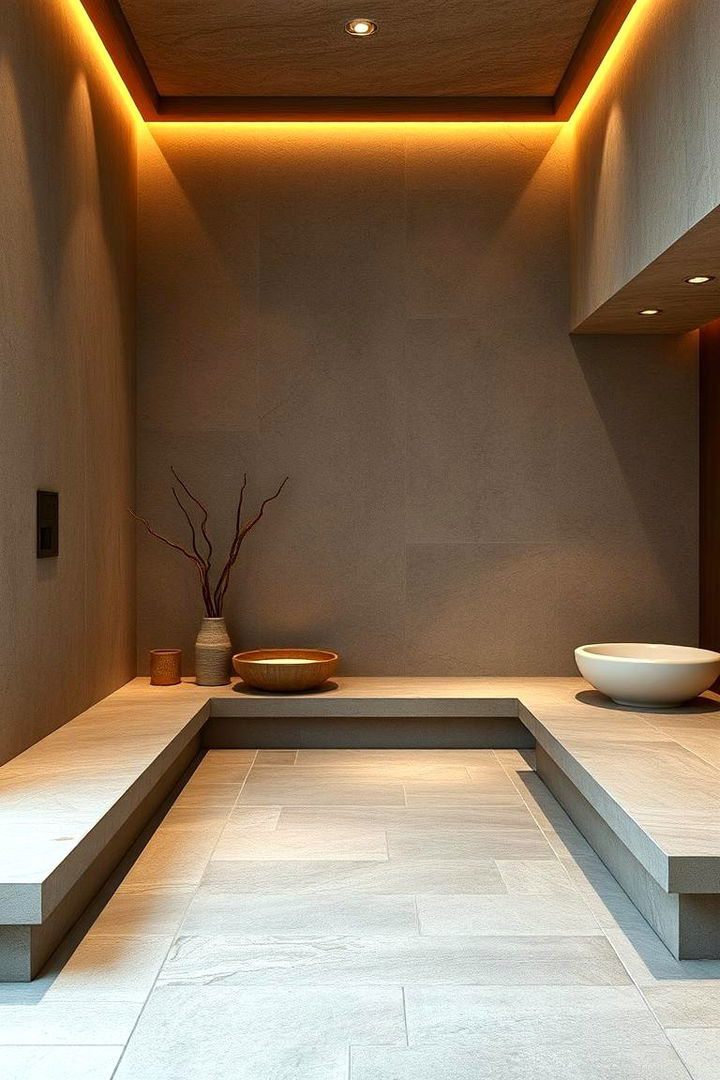 Luxurious Spa Retreat - 22 Gray Floor Bathroom Ideas