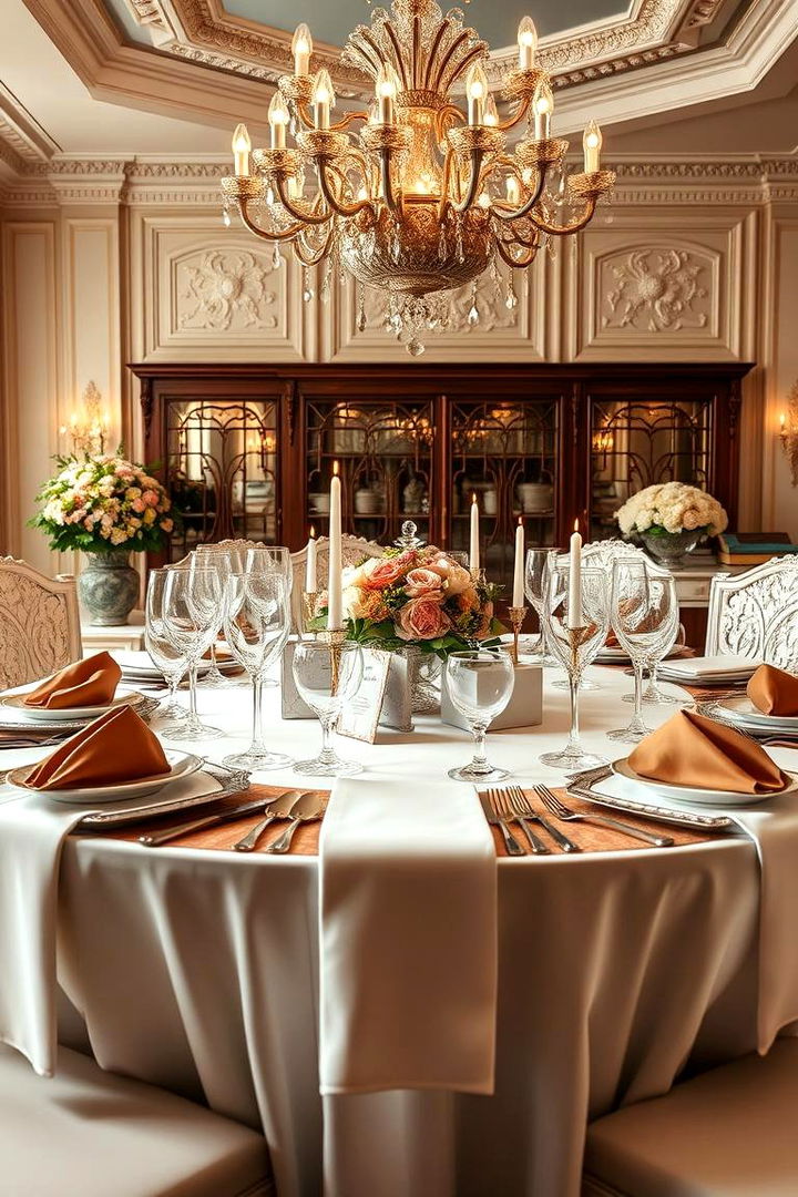 Luxurious Table Settings - 22 Glam Dining Room Ideas