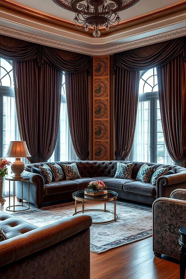 Luxurious Textured Fabrics - 22 1922s Living Room Design Ideas