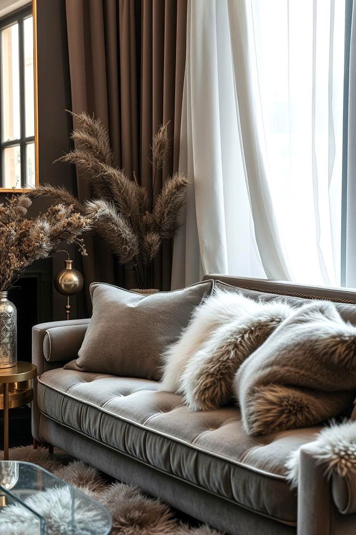 Luxurious Textures and Materials - 22 Grey and Cream Living Room Ideas