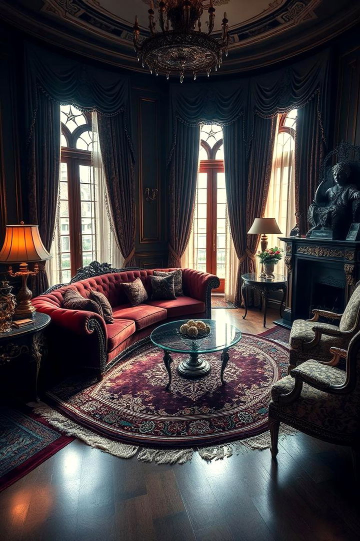 Luxurious Textures and Patterns - 22 Burgundy Sofa Living Room Ideas