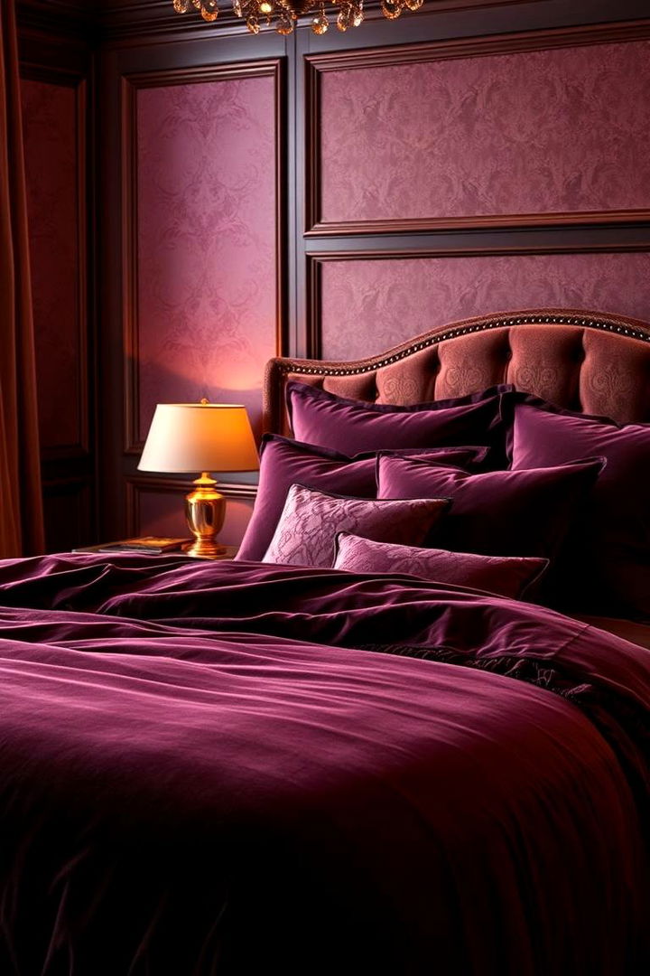 Luxurious Velvet Bedding - 22 Gothic Bedroom Ideas