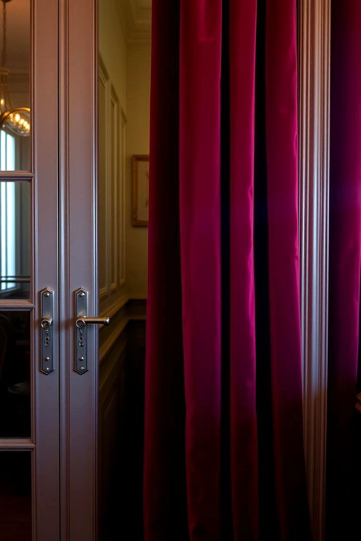 Luxurious Velvet Drapes - 22 French Door Curtain Ideas
