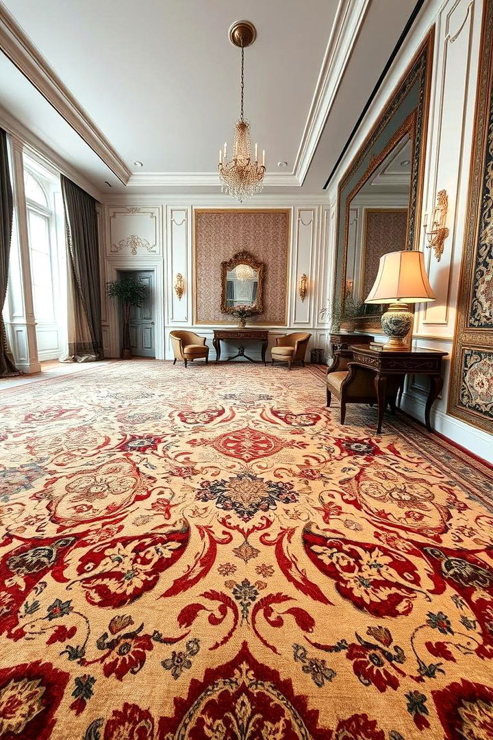 Luxurious Woven Tapestry Carpets - 22 Living Room Carpet Ideas