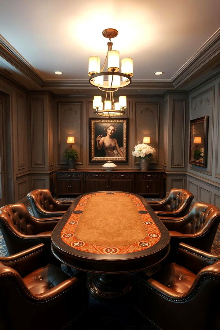Luxury Card Room Retreat - 22 Luxury Game Room Ideas