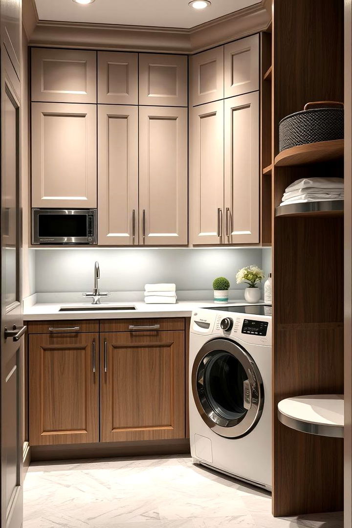 Luxury Compact Laundry Setups - 22 Stackable Laundry Room Ideas