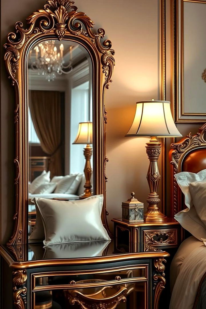 Luxury Detailing - 22 Mirror Behind Nightstand Design Ideas