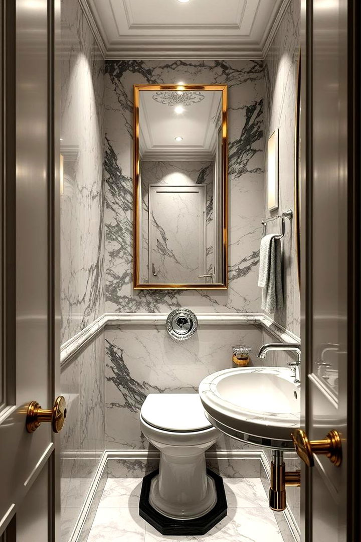 Luxury Finishes in Small Spaces - 22 Hallway Bathroom Ideas