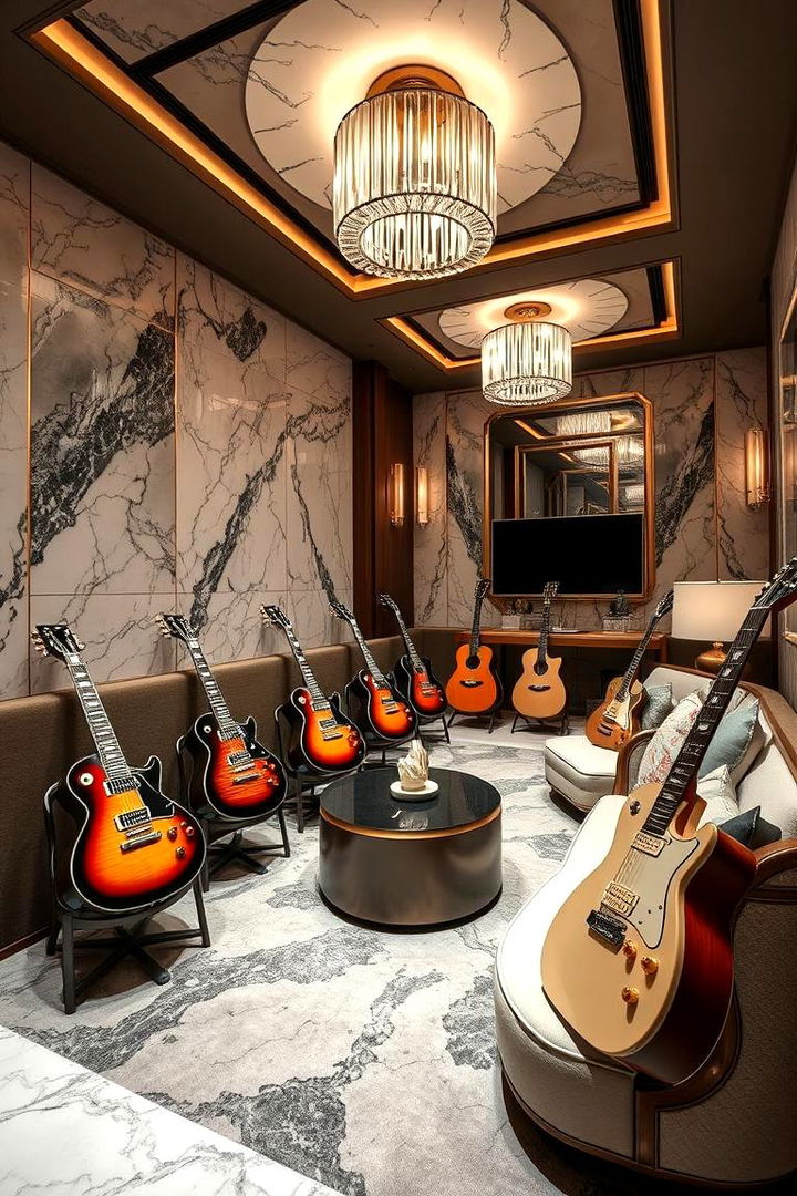 Luxury Guitar Lounge Experience - 22 Guitar Room Ideas