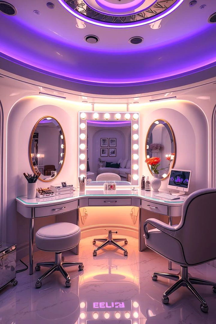 Luxury LED Makeover - 22 Makeup Vanity Ideas