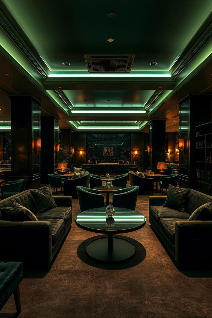 Luxury Lounge Ambience - 22 Dark Green Living Room Ideas