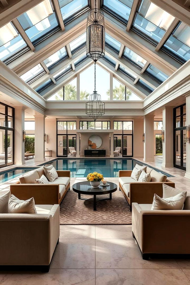 Luxury Lounge Space - 22 Pool House Ideas