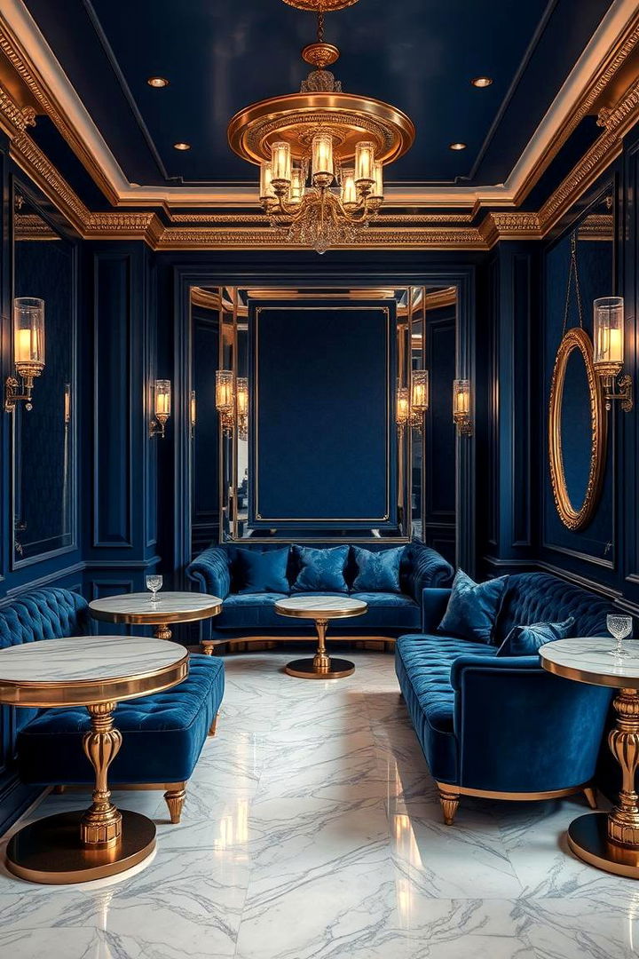 Luxury Materials - 22 Navy Blue Living Room Ideas
